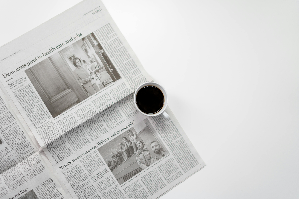 News Paper With Coffee